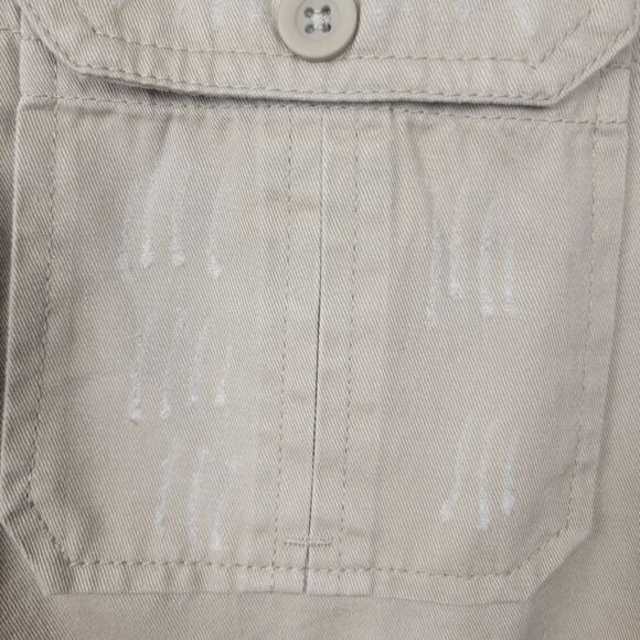 Surplus Raw Vintage Military Distressed Long Sleeve Button Down Shirt Khaki Med - Picture 8 of 8